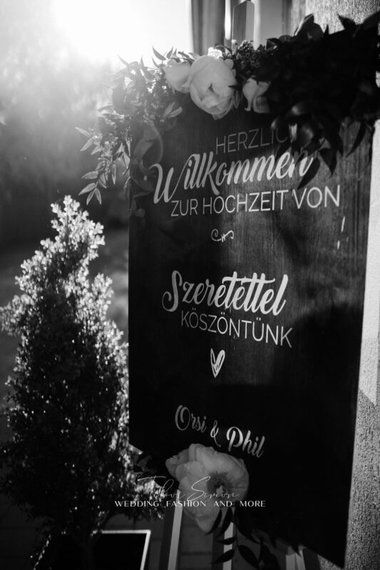 Lakodalmi dekorációk fotózása Sopronban