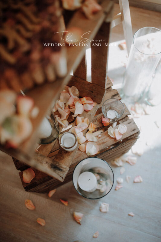 Lakodalmi dekorációk fotózása Sopronban