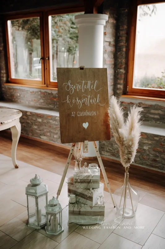 Lakodalmi dekorációk fotózása